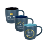 Two Tone Mug with Motivational Saying 350ml